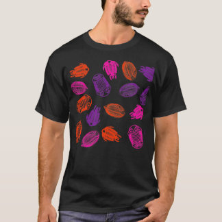Trilobite Lover Fossil Patroon 8 T-shirt