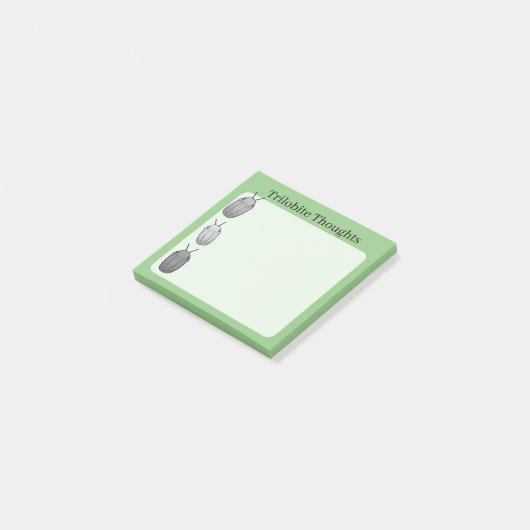 Trilobite Thoughts- Prehistoric Fossil Post-it® Notes (Schuin)