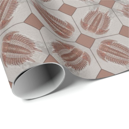 Trilobite Tile Cadeaupapier (Rol Hoek)