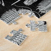 Trilobites and Fossils in Black and White Legpuzzel (Zijkant)