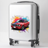 Trilrood Spierkracht Auto Sticker (Koffer)