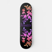  trilroze rozen, paarse rozen persoonlijk skateboard (Voorkant)