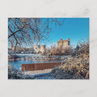 Trim Castle in Winter Briefkaart