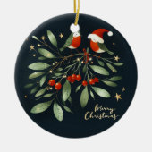 Trim het drama, houd de moed keramisch ornament (Voorkant)