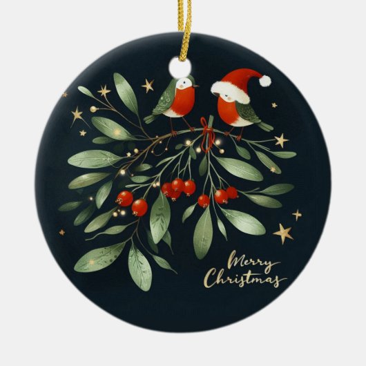 Trim het drama, houd de moed keramisch ornament (Voorkant)