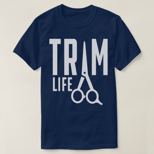 Trim Life Barber Hairdresser T-shirt (Design voorkant)