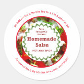 Trim om 2 inch Homemade Salsa Canning Labels te pa (Voorkant)