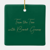Trim the Tree with Board Games Ceramic Ornament (Achterkant)