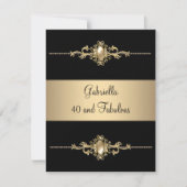 Trim voor 40 en Fabulous Black Coffee op zaterdag Kaart (Voorkant)