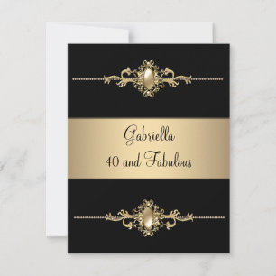 Trim voor 40 en Fabulous Black Coffee op zaterdag Kaart