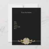 Trim voor 40 en Fabulous Black Gold Jewel Kaart (Achterkant)