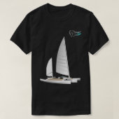 Trimaran Newick Spark T-shirt (Design voorkant)