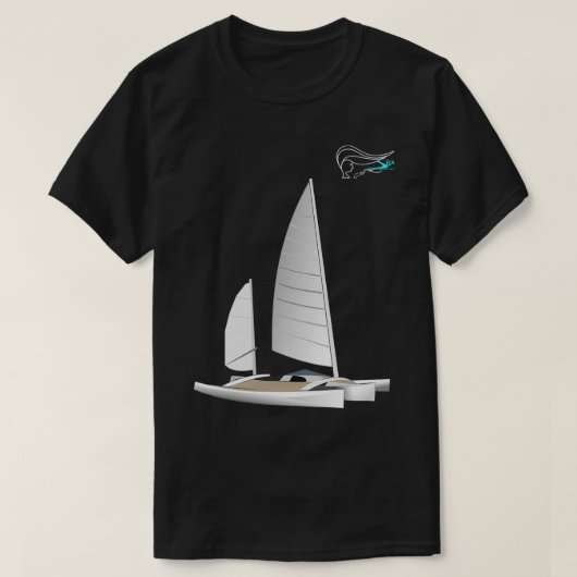 Trimaran Newick Spark T-shirt (Design voorkant)