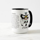 Trimble Family Coat of Arms Mok (Voorkant rechts)