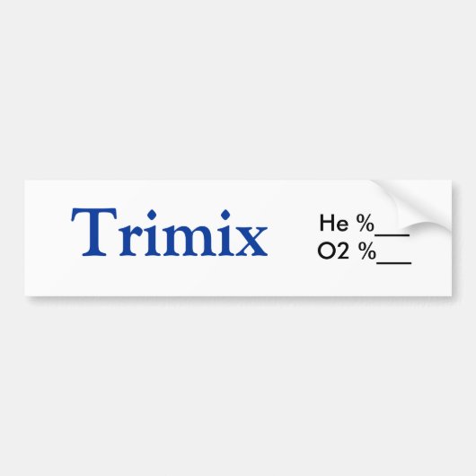 Trimix Tank Sticker (Voorkant)