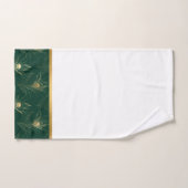 TRIMMED EMERALD GOLD BATHROOM TOWEL SET BAD HANDDOEK (Handdoek)