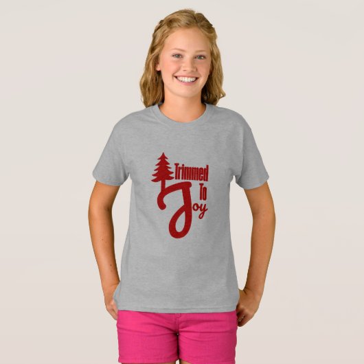 Trimmed to Joy T-shirt (Voorkant volledig)