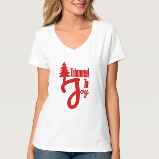 Trimmed to Joy T-shirt (Voorkant)