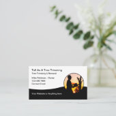 Trimmen en verwijderen van bomen visitekaartje (Staand voorkant)