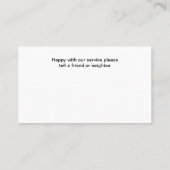 Trimmen en verwijderen van bomen visitekaartje (Achterkant)