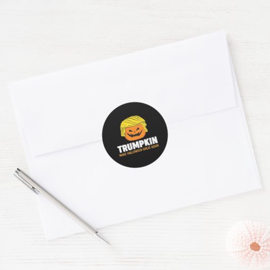 Trimpkin maakt Halloween weer geweldig Ronde Sticker (Envelop)