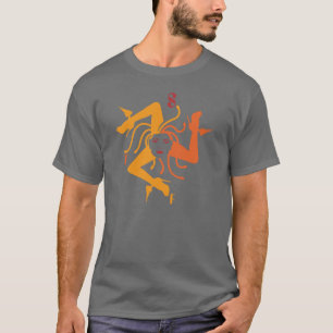 trinacria grijs t-shirt