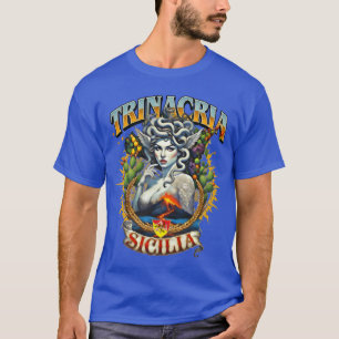 Trinacria Retro Stijl T-Shirt