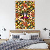 Trinacria Sicilia Canvas Afdruk (Insitu (Slaapkamer))