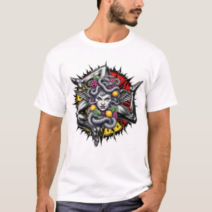 Trinacria Siciliaans Tattoo-ontwerp T-shirt