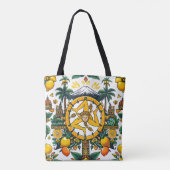 Trinacria Sicilian Design Tote Bag (Achterkant)