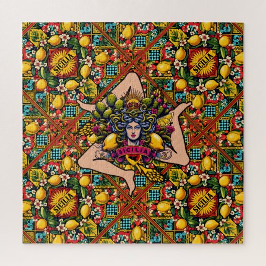 Trinacria Sicilian Puzzle Legpuzzel (Verticaal)