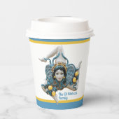 Trinacria van Sicilië, symbool met drie poten Sici Papieren Bekers (Achterkant)