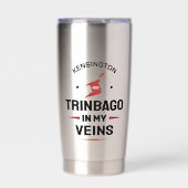 Trinbago in mijn aderen | Trini trots Geïsoleerde Drinkbeker (Voorkant)