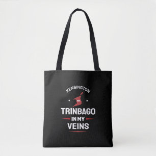Trinbago in My Aderen   Trini Trots ZWART Tote Bag