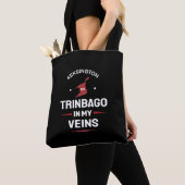 Trinbago in My Aderen | Trini Trots ZWART Tote Bag (Dichtbij)