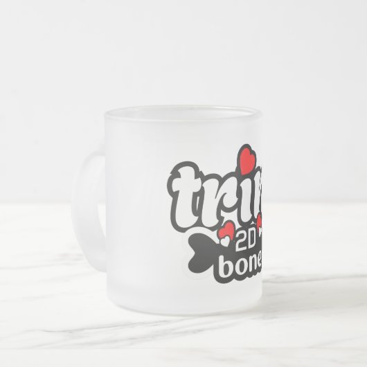 Trini 2D Bone Matglas Koffiemok (Voorkant links)