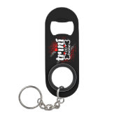 Trini 2D Bone met Dot Pattern Flag en Jouw naam Mini Flessenopener (Voorkant)