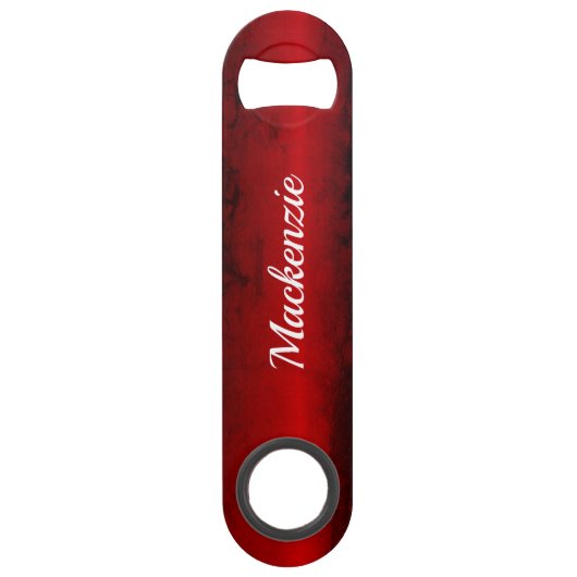 Trini 2D Bone met Dot Pattern Flag en Jouw naam Speed Flessenopener (Achterkant)