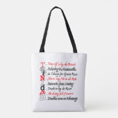 Trini 2D bot (2 zijdig) Tote Bag (Achterkant)