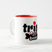 Trini 2D Bot Tweekleurige Koffiemok (Voorkant links)