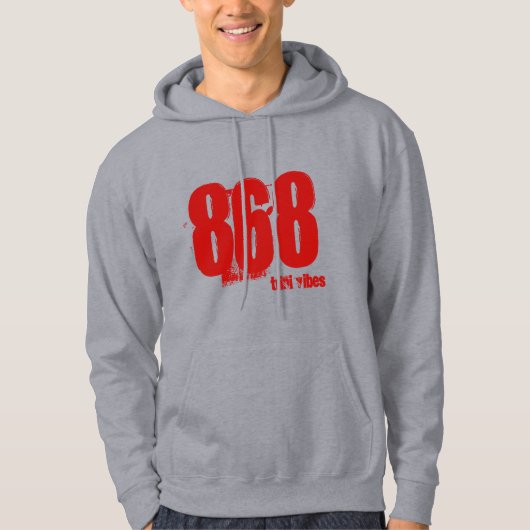 Trini Area Code Hoodie 868 (Voorkant)