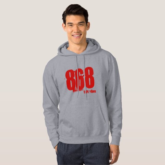 Trini Area Code Hoodie 868 (Voorkant volledig)