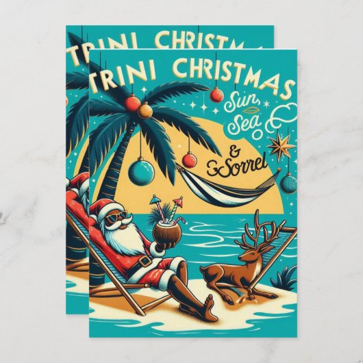 Trini Christmas 2 Feestdagenkaart (Voorkant / Achterkant)