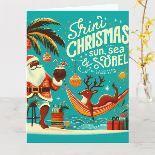 Trini Christmas Card  Kaart (Gele Bloem)