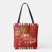 Trini Christmas is de beste op Dark Red Tote Bag (Achterkant)
