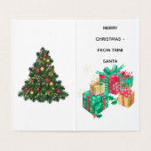 TRINI CHRISTMAS POSTCARD KAART (Binnenkant ongevouwen)
