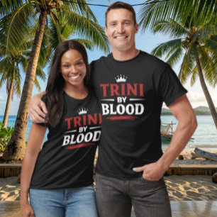 TRINI door BLOED - ROOD en WITTE TEKST T-shirt