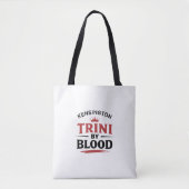 TRINI door BLOED WIT Tote Bag (Voorkant)