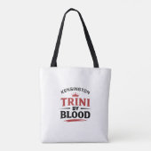 TRINI door BLOED WIT Tote Bag (Achterkant)