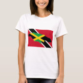 TRINI FLAG JAMAICA MAP T-SHIRT (Voorkant)